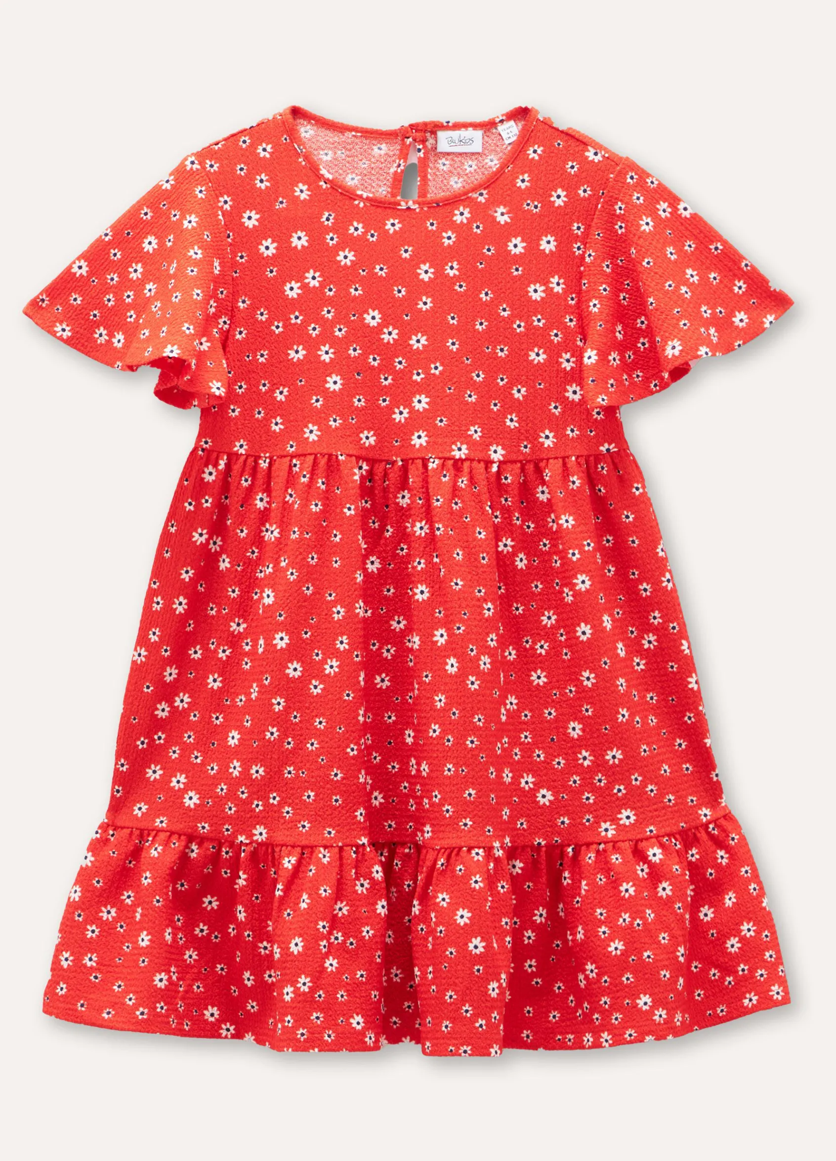 Blukids Abito a balze floreale bambina- Vestiti