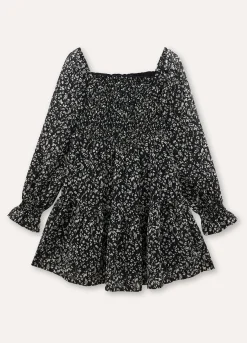Blukids Abito con punto smock ragazza- Vestiti