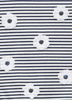 Blukids Abito rigato con tulle bambina- Vestiti
