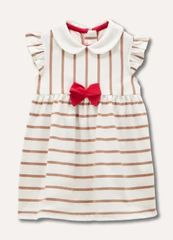 Blukids Abito smanicato in jersey rigato neonata- Vestitini