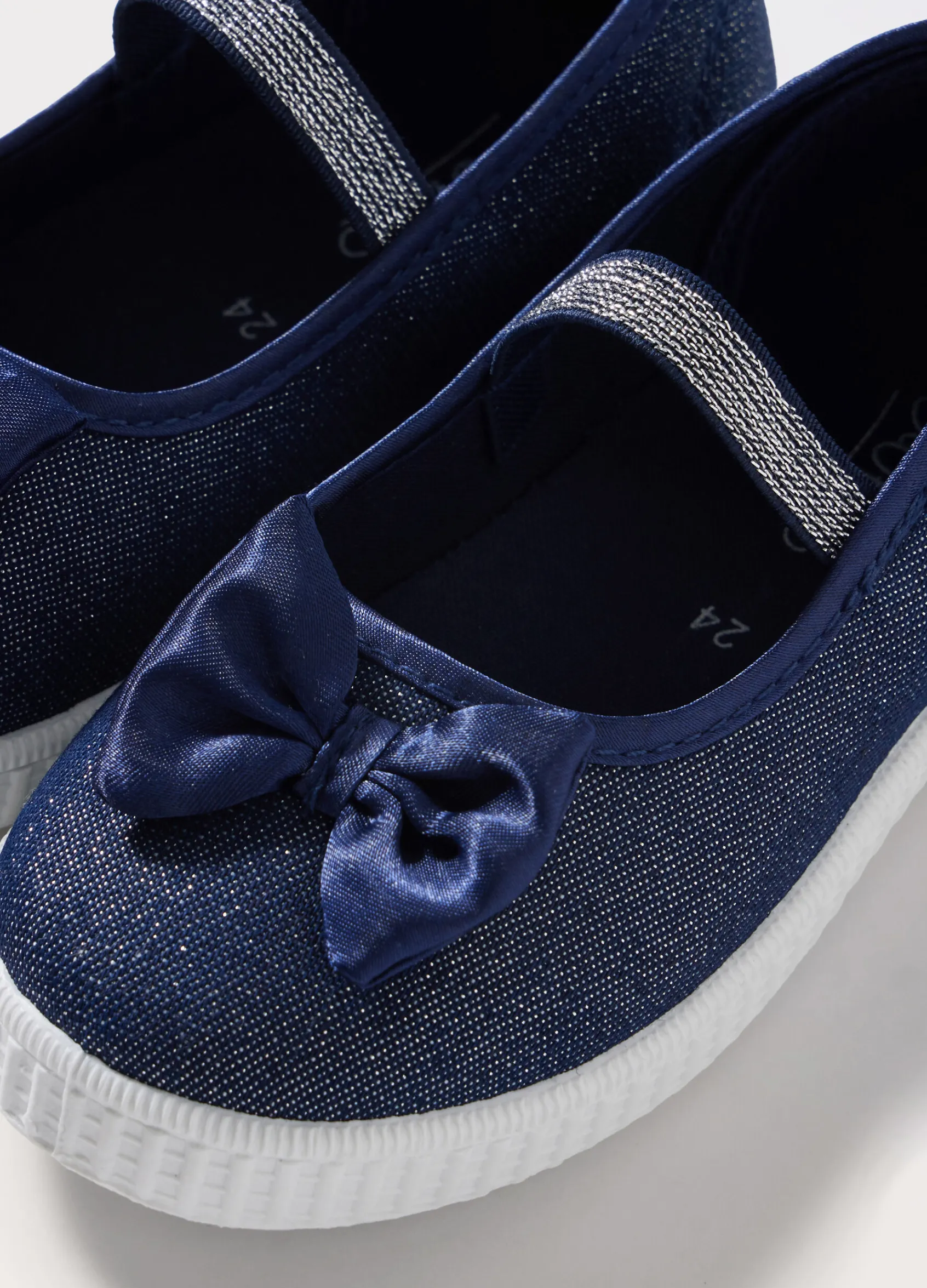 Blukids Ballerine lurex con fiocco bambina- Scarpe