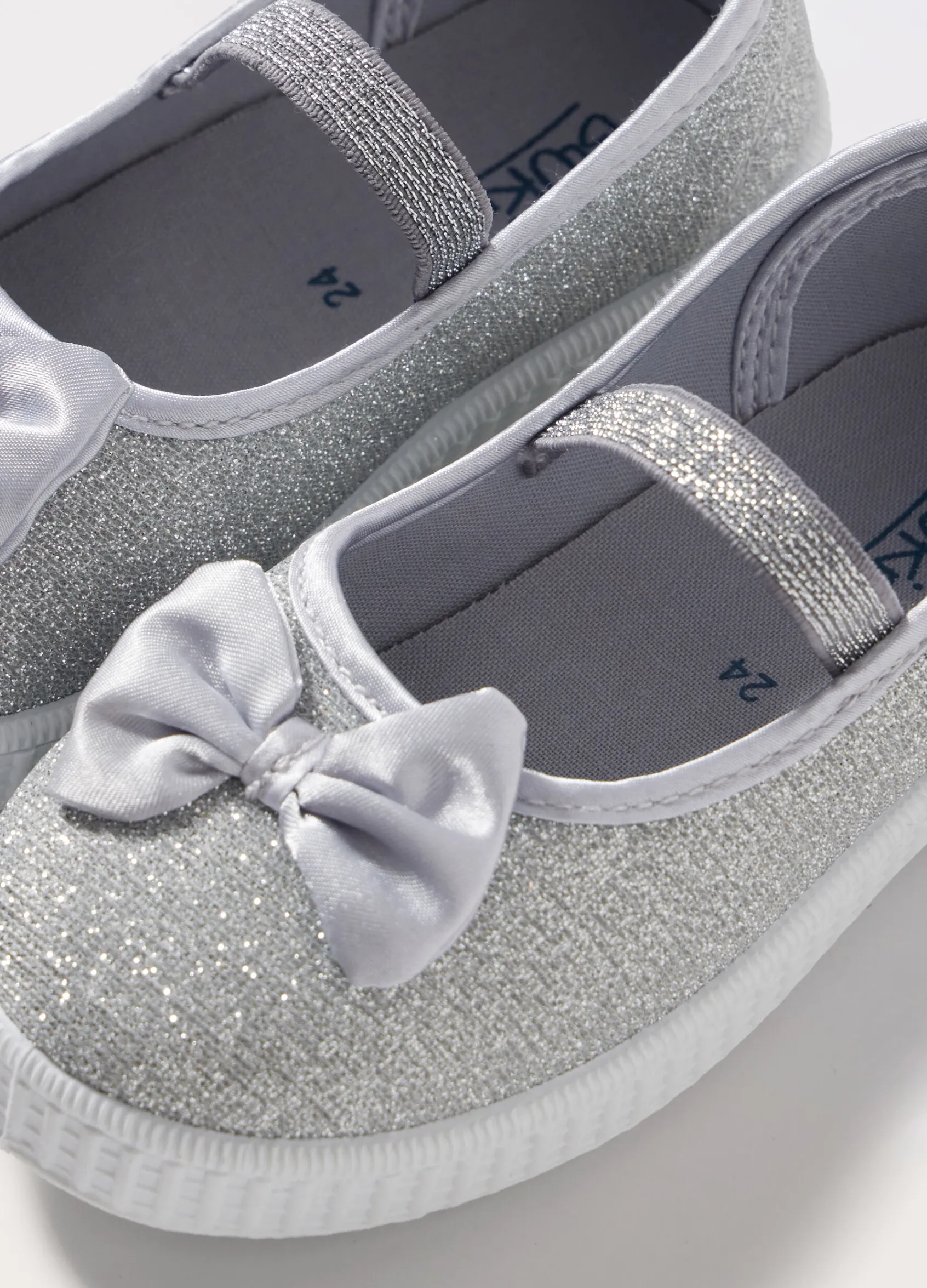 Blukids Ballerine lurex con fiocco bambina- Scarpe