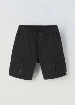Blukids Bermuda cargo in cotone stretch ragazzo- Pantaloni