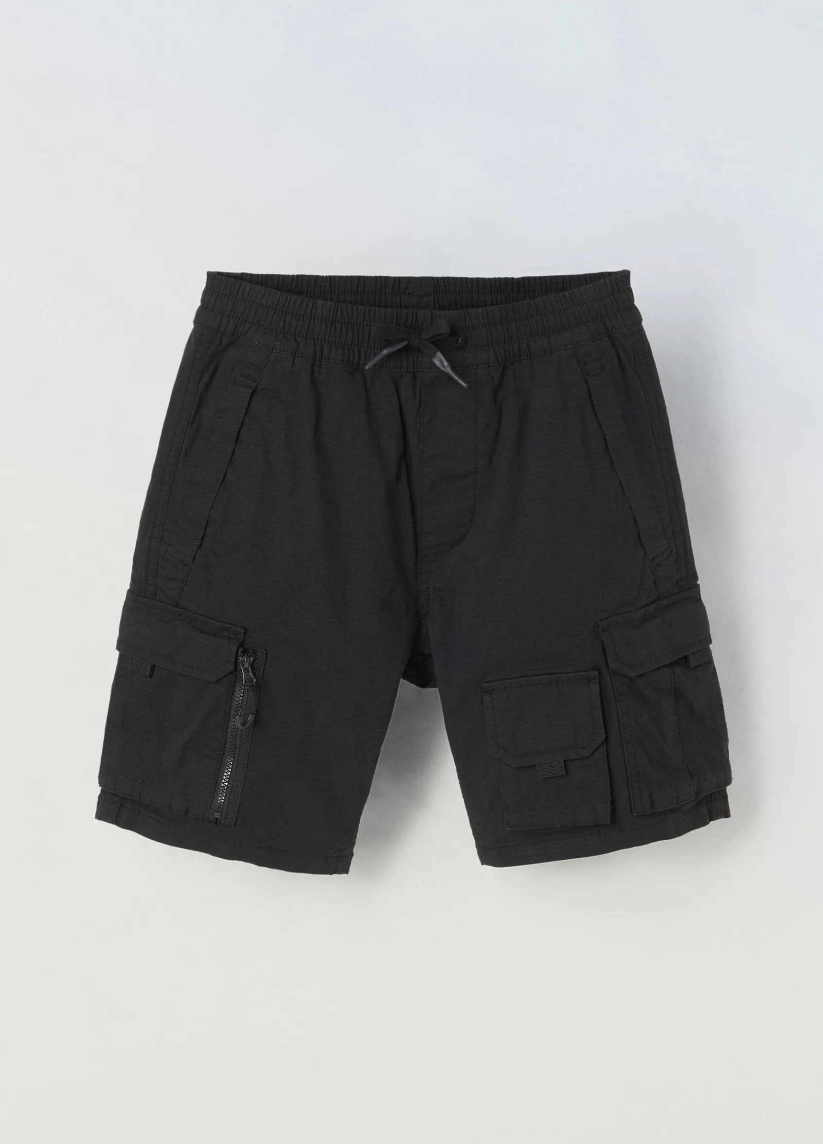 Blukids Bermuda cargo in cotone stretch ragazzo- Pantaloni