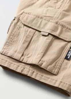 Blukids Bermuda cargo in puro cotone ragazzo- Pantaloni