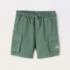 Blukids Bermuda in twill di puro cotone neonato- Pantaloni