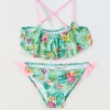 Blukids Bikini a fascia con volant bambina- Mare