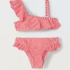 Blukids Bikini asimmetrico con motivo a righe bambina- Mare