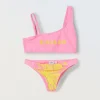 Blukids Bikini asimmetrico con stampa ragazza- Mare