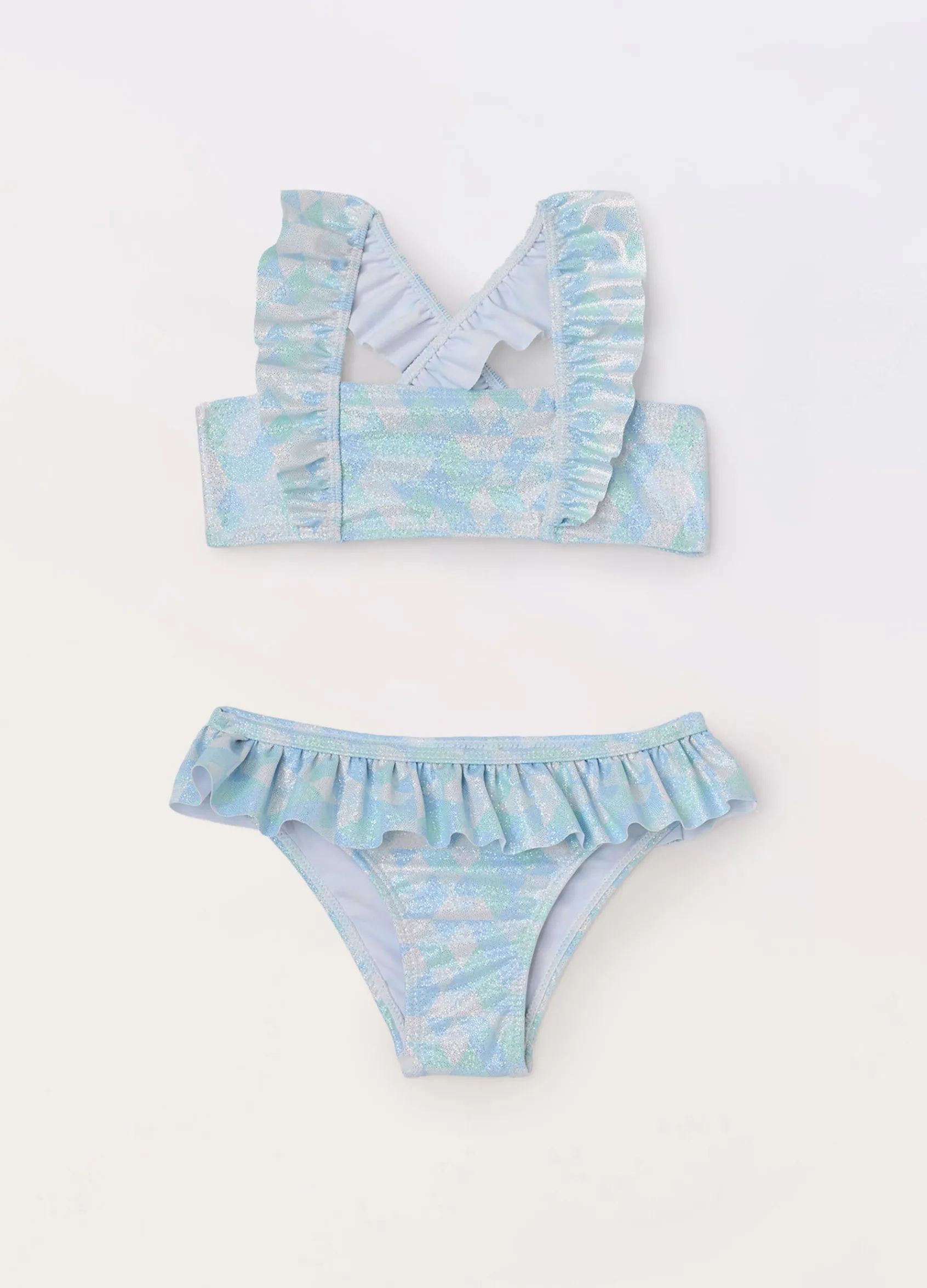 Blukids Bikini con rouches bambina- Mare