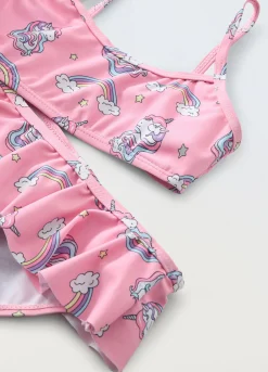 Blukids Bikini con stampa unicorno bambina- Mare