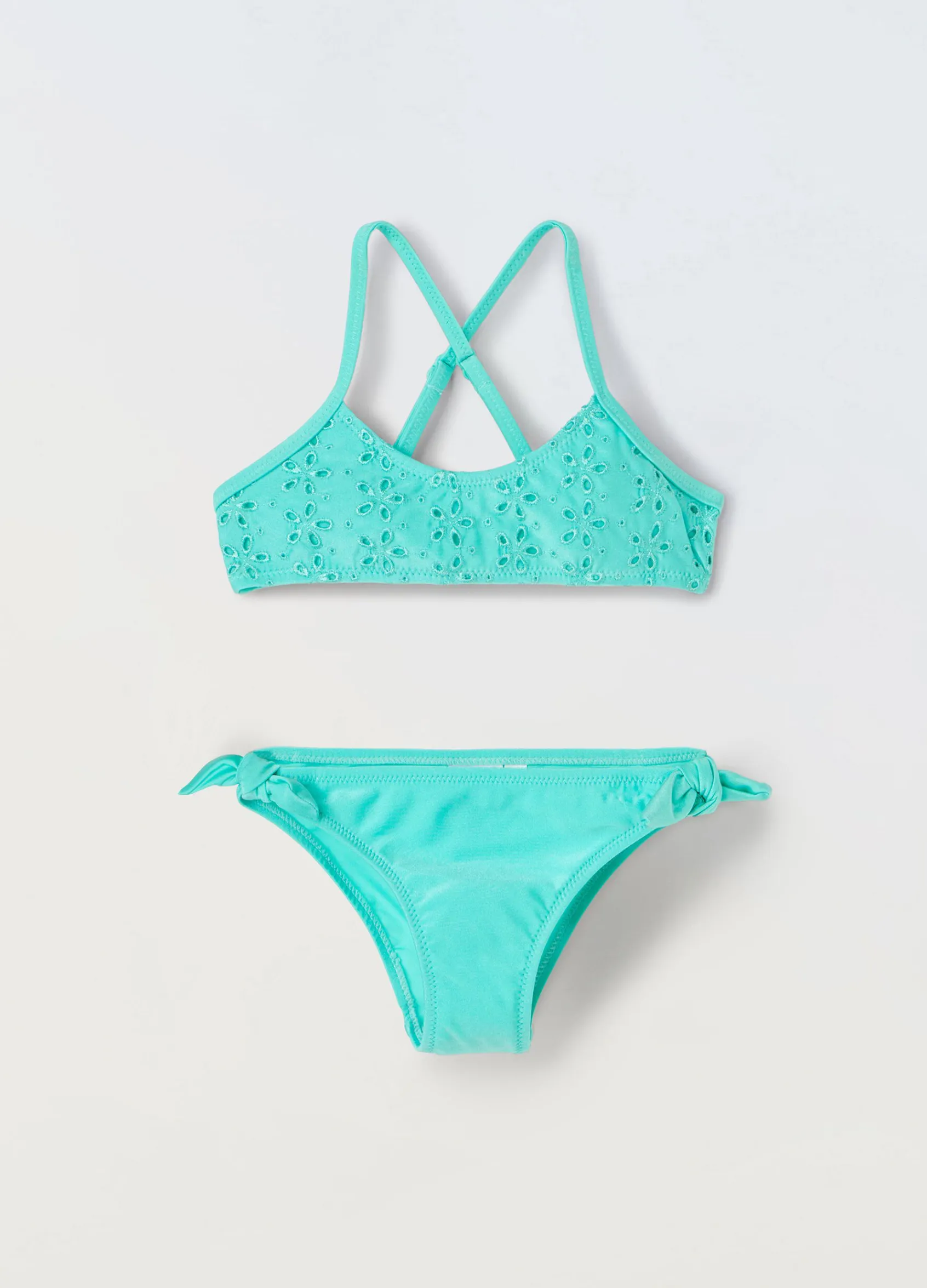 Blukids Bikini con top in sangallo bambina- Mare