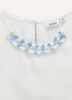 Blukids Blusa con maniche ad aletta bambina- Camicie