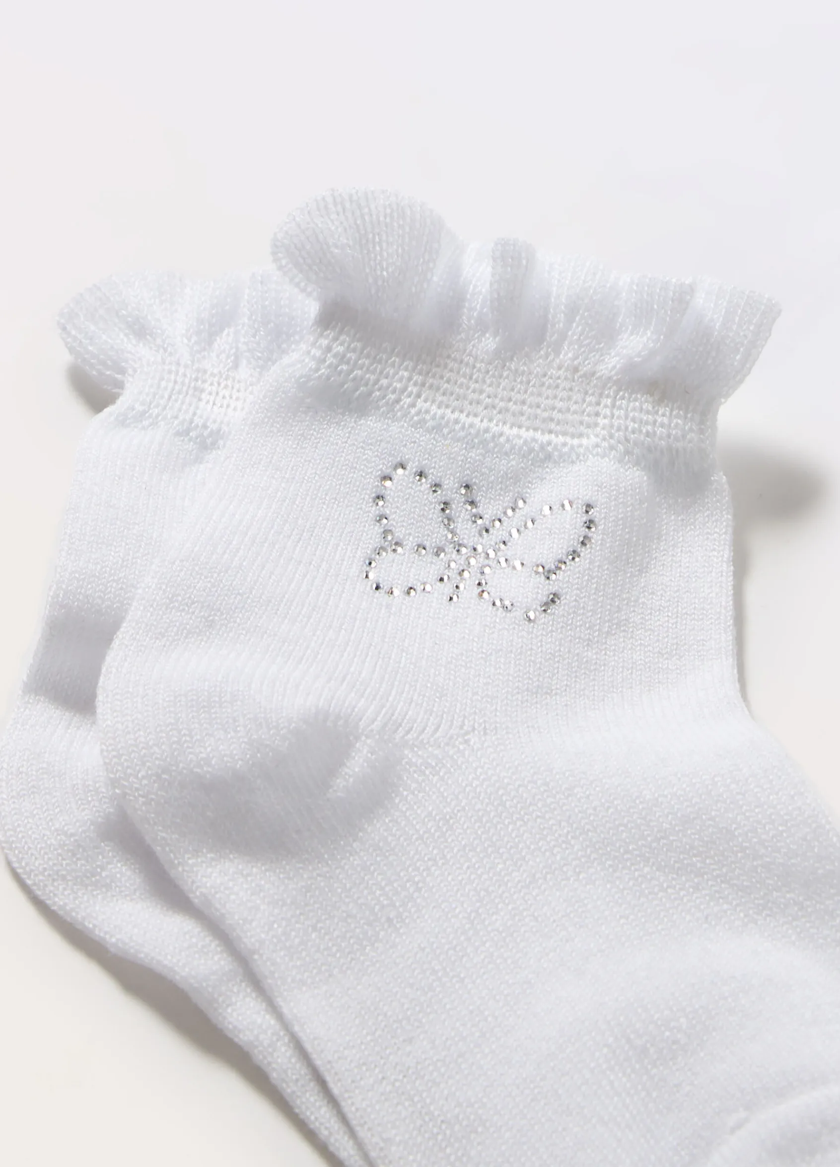 Blukids Calze corte misto cotone con strass- Intimo | Intimo