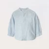 Blukids Camicia coreana misto lino neonato- Camicie