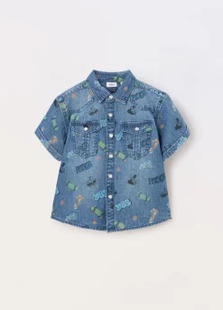 Blukids Camicia in chambray di puro cotone bambino-Bambino Camicie