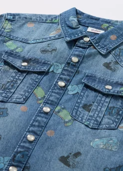 Blukids Camicia in chambray di puro cotone bambino-Bambino Camicie