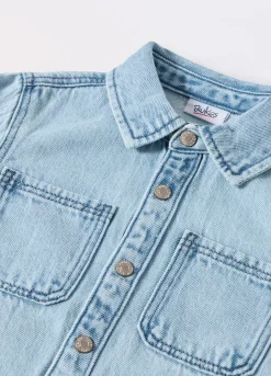 Blukids Camicia in denim di misto cotone neonato- Camicie