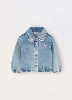 Blukids Camicia in denim di puro cotone neonata- Camicie