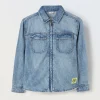 Blukids Camicia in denim di puro cotone ragazzo- Camicie