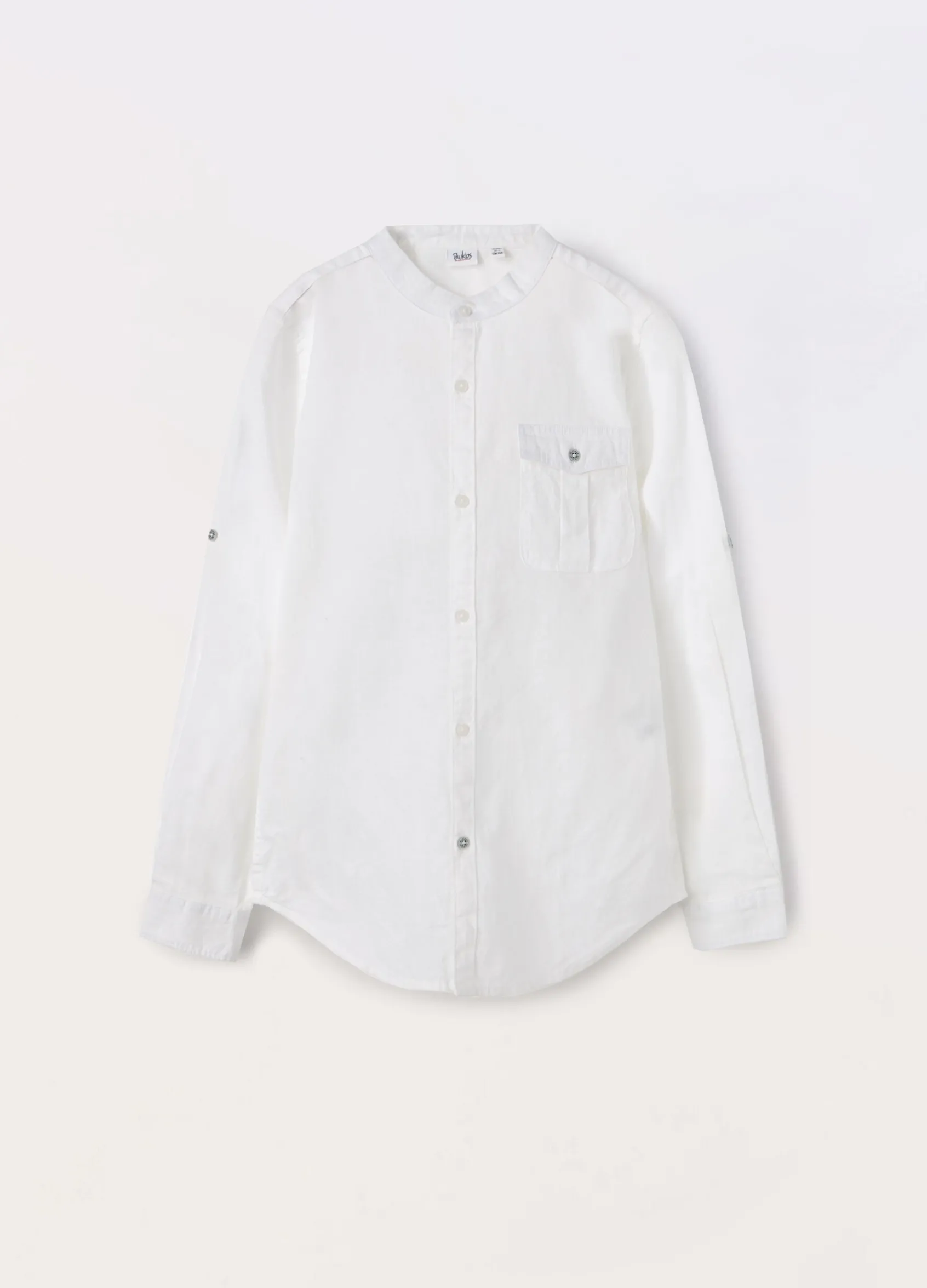 Blukids Camicia in misto lino ragazzo- Camicie