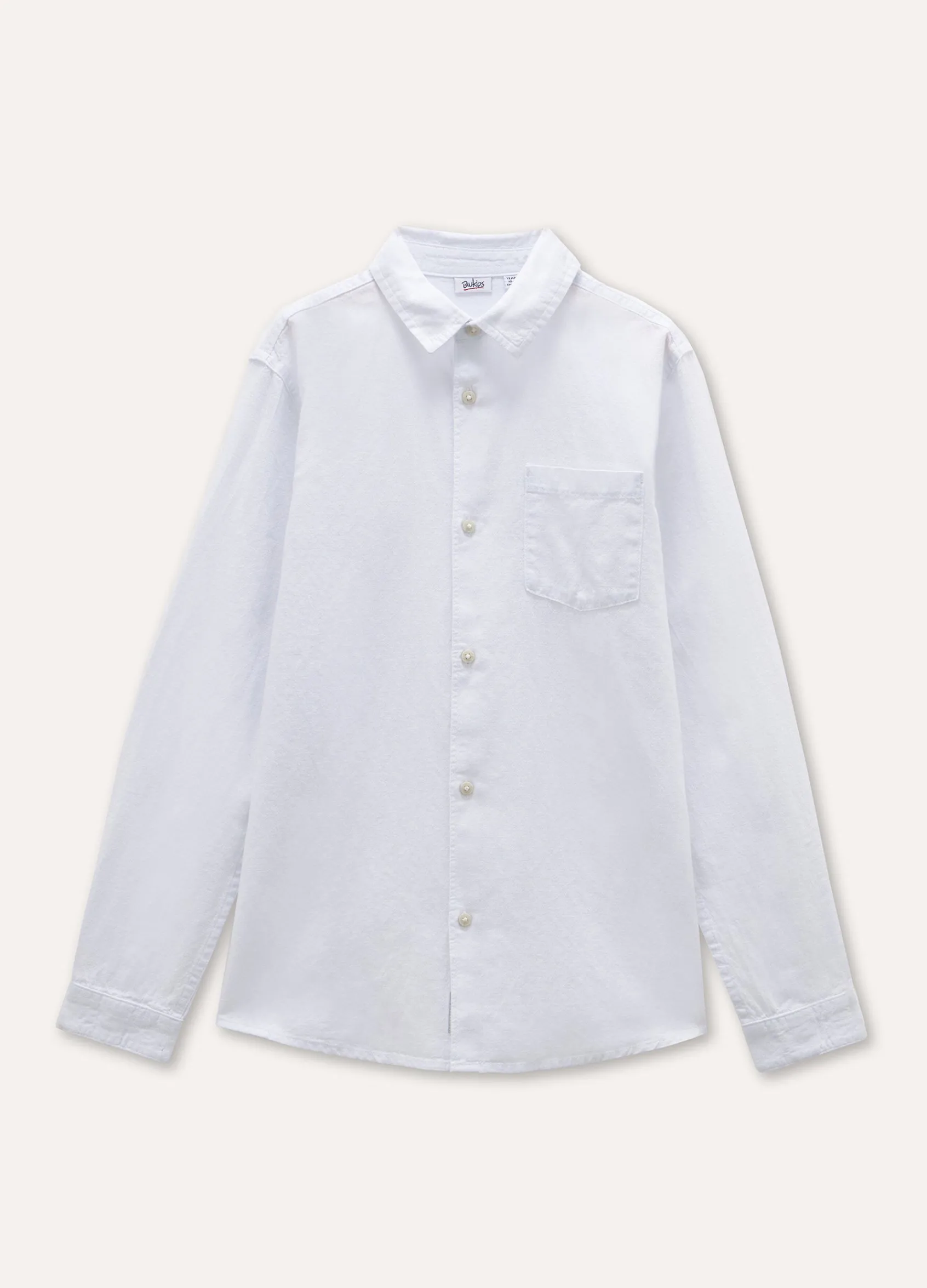 Blukids Camicia in misto lino ragazzo- Camicie