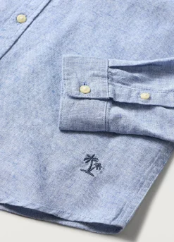 Blukids Camicia in misto lino ragazzo- Camicie