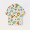Blukids Camicia in pura viscosa con collo revers bambino-Bambino Camicie
