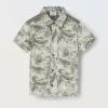 Blukids Camicia in puro cotone con stampa neonato- Camicie