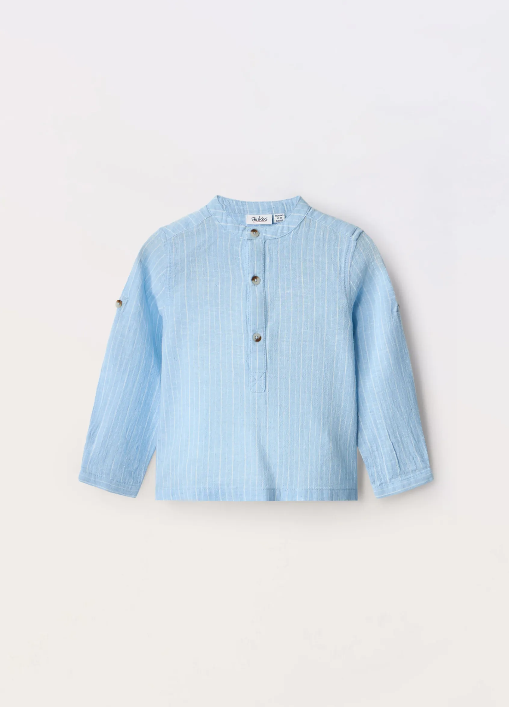 Blukids Camicia misto lino neonato- Camicie