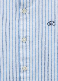 Blukids Camicia rigata in misto lino bambino-Bambino Camicie