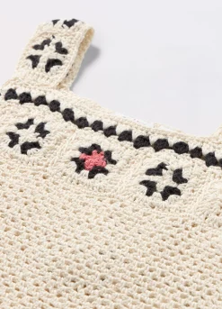 Blukids Canotta crochet in puro cotone neonata- T-shirt