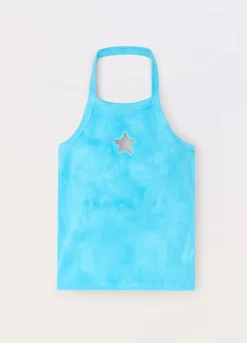 Blukids Canotta in costina di cotone stretch ragazza- T-shirt