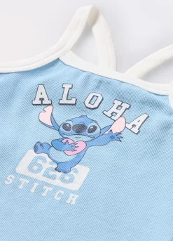 Blukids Canotta in costina di cotone stretch bambina- T-shirt