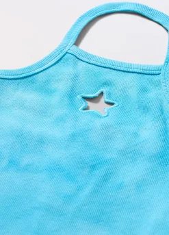 Blukids Canotta in costina di cotone stretch ragazza- T-shirt