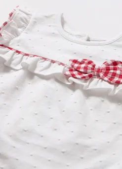 Blukids Canotta in jersey di cotone stretch neonata- T-shirt