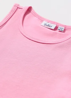 Blukids Canotta in jersey di cotone stretch bambina- T-shirt