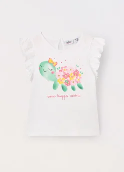 Blukids Canotta in jersey di puro cotone neonata- T-shirt