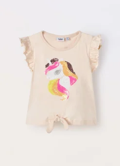 Blukids Canotta in jersey di puro cotone bambina- T-shirt