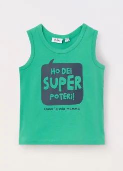 Blukids Canotta in jersey di puro cotone neonato- T-shirt