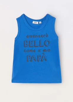 Blukids Canotta in jersey di puro cotone neonato- T-shirt