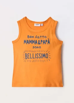 Blukids Canotta in jersey di puro cotone neonato- T-shirt