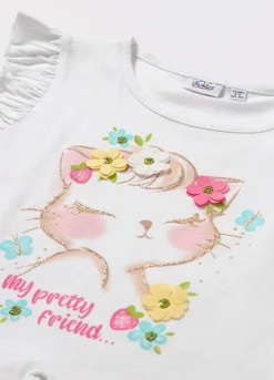 Blukids Canotta in jersey di puro cotone bambina- T-shirt