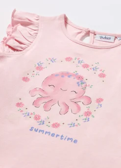 Blukids Canotta in jersey di puro cotone neonata- T-shirt