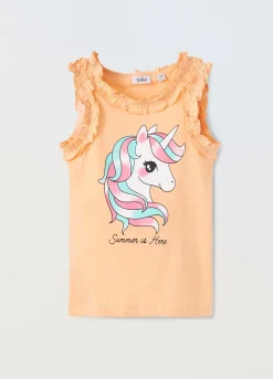 Blukids Canotta in puro cotone bambina- T-shirt