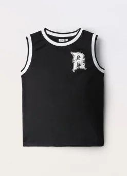 Blukids Canotta in tessuto mesh ragazzo- T-shirt