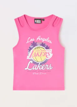Blukids Canotta NBA in cotone stretch ragazza- T-shirt