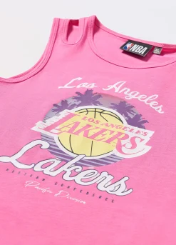 Blukids Canotta NBA in cotone stretch ragazza- T-shirt
