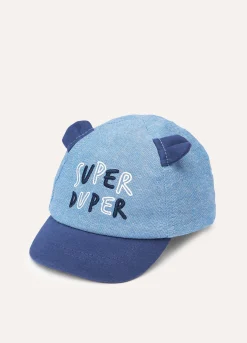 Blukids Cappello da baseball in puro cotone neonato- Accessori