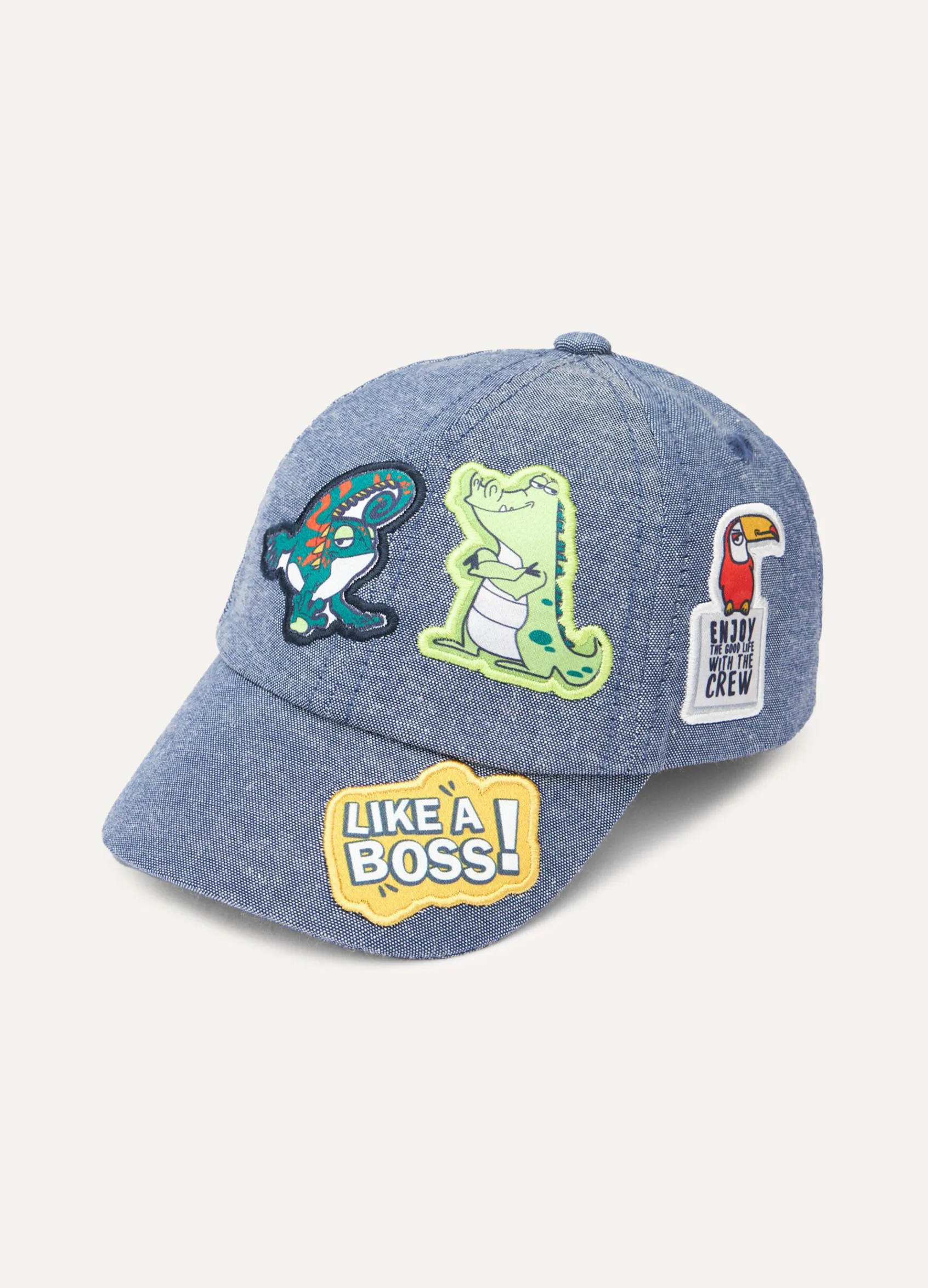 Blukids Cappello da baseball in puro cotone neonato- Accessori